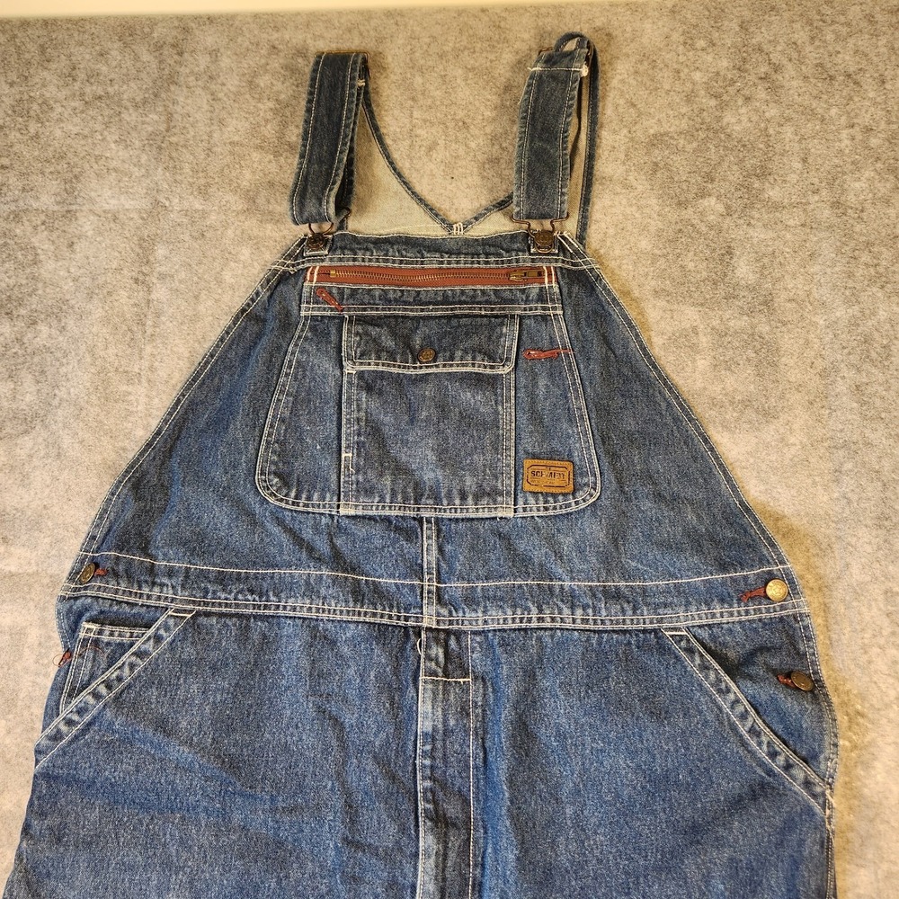 CE Schmidt Workwear Mens Denim Overalls Carpenter 42x30